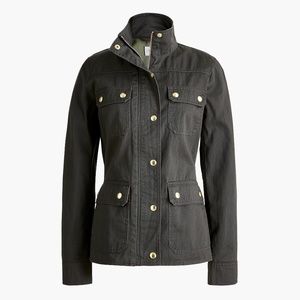 J. Crew Factory Resin Coated Twill Jacket